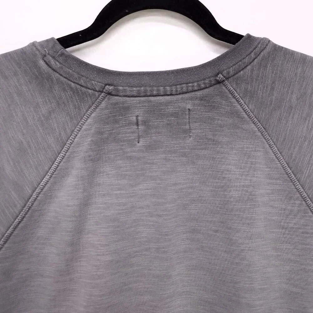 Anthropologie Saturday Sunday Sweatshirt Womens Large Go Bananas Distress Gray_10